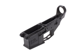 The Aero Precision M4E1 stripped lower receiver is forged from 7075 aluminum